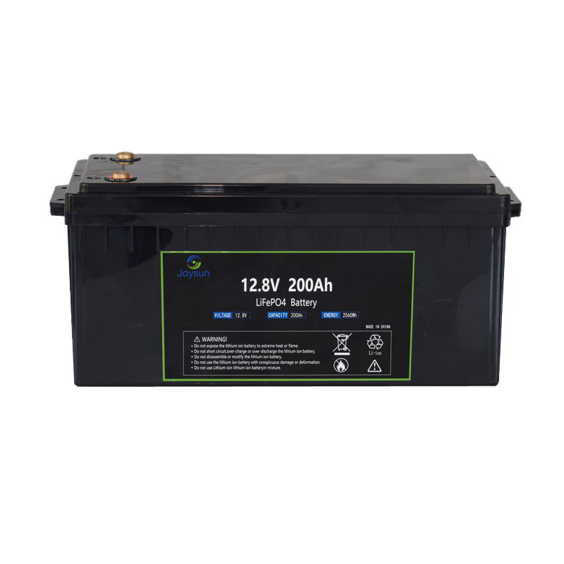 LFP 12.8V 200Ah 2560Wh LiFePO4 батерия Вградена BMS